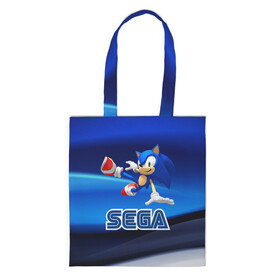 Шоппер 3D с принтом SONIC в городе Новоалтайск, 100% полиэстер | Плотность: 200 г/м2; Размер: 34×35 см; Высота лямок: 30 см | hedgehog | metal sonic | silver | silver the hedgehog | sonic | sonic boom | sonic the hedgehog | ёж сонник | игры | соник | фильмы