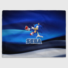 Плед 3D с принтом SONIC в городе Новоалтайск, 100% полиэстер | закругленные углы, все края обработаны. Ткань не мнется и не растягивается | hedgehog | metal sonic | silver | silver the hedgehog | sonic | sonic boom | sonic the hedgehog | ёж сонник | игры | соник | фильмы