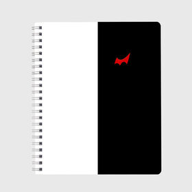 Тетрадь с принтом Monokuma в городе Новоалтайск, 100% бумага | 48 листов, плотность листов — 60 г/м2, плотность картонной обложки — 250 г/м2. Листы скреплены сбоку удобной пружинной спиралью. Уголки страниц и обложки скругленные. Цвет линий — светло-серый
 | anime | bear | danganronpa | monokuma | teddy | аниме | анимэ | медведь | монокума | черно белый медведь
