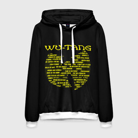 Мужская толстовка 3D с принтом WU-TANG CLAN в городе Новоалтайск, 100% полиэстер | двухслойный капюшон со шнурком для регулировки, мягкие манжеты на рукавах и по низу толстовки, спереди карман-кенгуру с мягким внутренним слоем. | rap | wu tang | wu tang clan | ву танг | ву танг клан | реп | репер | рэп | рэпер