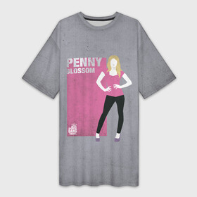 Платье-футболка 3D с принтом Penny в городе Новоалтайск,  |  | big bang theory | howard wolowitz | leonard hofstadter | penny | raj | sheldon cooper | stuart bloom | vdgerir | воловитц | леонард хофстедер | пэнни | радж | раджешь кутрапалли | тбв | теория большого взрыва | чак лорри | шелдон | шэлдон куп