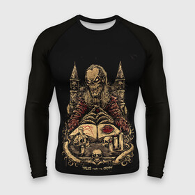 Мужской рашгард 3D с принтом Tales from the crypt в городе Новоалтайск,  |  | bones | cemetery | cinema | fantasy | film | halloween | horror | humor | laughter | series | skeleton | skull | tales from the crypt | thriller | байки из склепа | кино | кладбище | кости | сериал | сказки из склепа | скелет | склеп | смех | триллер | уж