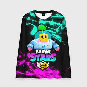 Мужской лонгслив 3D с принтом BRAWL STARS (SPROUT) [24] в городе Новоалтайск, 100% полиэстер | длинные рукава, круглый вырез горловины, полуприлегающий силуэт | 8 bit | android | brawl | brawl stars | clash | clash royale | game | leon | royale | sprout | stars | андроид | игра | кольт | леон | мобильные игры | спраут