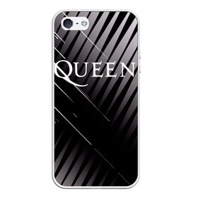 Чехол для iPhone 5/5S матовый с принтом Queen в городе Новоалтайск, Силикон | Область печати: задняя сторона чехла, без боковых панелей | Тематика изображения на принте: 3d | queen | британская | группа | исполнитель | лого | логотип | музыканты | надпись | рок | эмблема