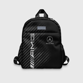 Детский рюкзак 3D с принтом MERCEDES в городе Новоалтайск, 100% полиэстер | лямки с регулируемой длиной, сверху петелька, чтобы рюкзак можно было повесить на вешалку. Основное отделение закрывается на молнию, как и внешний карман. Внутри дополнительный карман. По бокам два дополнительных кармашка | amg | mercedes | авто | автомобиль | иномарка | логотип | машина | мерседес | текстура