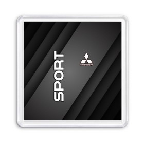 Магнит 55*55 с принтом MITSUBISH SPORT в городе Новоалтайск, Пластик | Размер: 65*65 мм; Размер печати: 55*55 мм | mitsubishi | sport | авто | автомобиль | лого | логотип | митсубиси | митсубиши | спорт | текстура