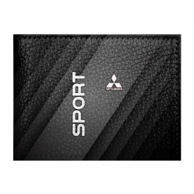 Обложка для студенческого билета с принтом MITSUBISH SPORT в городе Новоалтайск, натуральная кожа | Размер: 11*8 см; Печать на всей внешней стороне | mitsubishi | sport | авто | автомобиль | лого | логотип | митсубиси | митсубиши | спорт | текстура