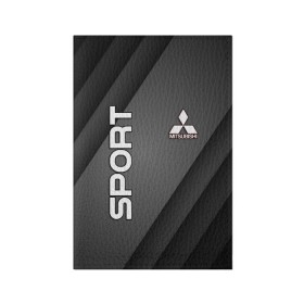 Обложка для паспорта матовая кожа с принтом MITSUBISH SPORT в городе Новоалтайск, натуральная матовая кожа | размер 19,3 х 13,7 см; прозрачные пластиковые крепления | mitsubishi | sport | авто | автомобиль | лого | логотип | митсубиси | митсубиши | спорт | текстура