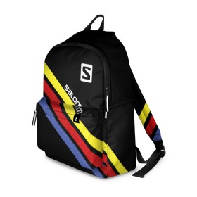 Рюкзак 3D с принтом Salomon в городе Новоалтайск, 100% полиэстер | лямки с регулируемой длиной, сверху петелька, чтобы рюкзак можно было повесить на вешалку. Основное отделение закрывается на молнию, как и внешний карман. Внутри два дополнительных кармана, один из которых закрывается на молнию. По бокам два дополнительных кармашка | salomon | активный отдых | альпинизм | биатлон | зима | лыжи | сноуборд | спорт