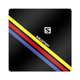 Магнит виниловый Квадрат с принтом Salomon в городе Новоалтайск, полимерный материал с магнитным слоем | размер 9*9 см, закругленные углы | Тематика изображения на принте: salomon | активный отдых | альпинизм | биатлон | зима | лыжи | сноуборд | спорт