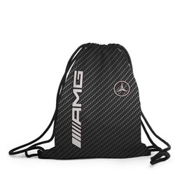 Рюкзак-мешок 3D с принтом MERCEDES CARBON в городе Новоалтайск, 100% полиэстер | плотность ткани — 200 г/м2, размер — 35 х 45 см; лямки — толстые шнурки, застежка на шнуровке, без карманов и подкладки | amg | carbon | mercedes | авто | автомобиль | иномарка | карбон | логотип | машина | мерседес | текстура