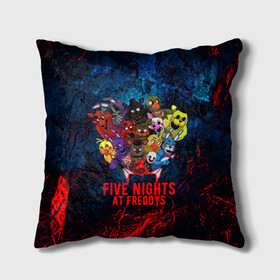 Подушка 3D с принтом Five Nights At Freddys в городе Новоалтайск, наволочка – 100% полиэстер, наполнитель – холлофайбер (легкий наполнитель, не вызывает аллергию). | состоит из подушки и наволочки. Наволочка на молнии, легко снимается для стирки | 5 ночей с фредди | five nights at freddys | fnaf | horror | nightmare | страшилки | ужасы | фнаф | фредди фазбер | хоррор