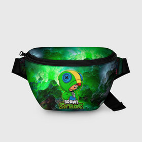 Поясная сумка 3D с принтом Space Leon Brawl Stars в городе Новоалтайск, 100% полиэстер | плотная ткань, ремень с регулируемой длиной, внутри несколько карманов для мелочей, основное отделение и карман с обратной стороны сумки застегиваются на молнию | brawl stars | brawl stars leon | leon | leon green | leon зеленый | бравл старс | зеленый леон | леон | леон огонь | леон старс | скин зеленый