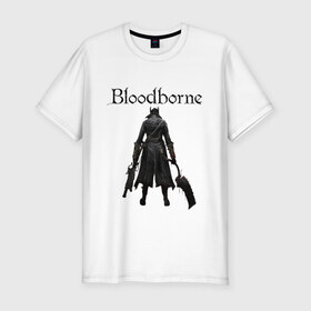 Мужская футболка премиум с принтом Bloodborne. в городе Новоалтайск, 92% хлопок, 8% лайкра | приталенный силуэт, круглый вырез ворота, длина до линии бедра, короткий рукав | bloodborne | bloodborne 2 | esport | game | playstation | бладборн | игра | киберспорт | киберспортсмен | порождение крови