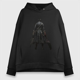 Женское худи Oversize хлопок с принтом Bloodborne в городе Новоалтайск, френч-терри — 70% хлопок, 30% полиэстер. Мягкий теплый начес внутри —100% хлопок | боковые карманы, эластичные манжеты и нижняя кромка, капюшон на магнитной кнопке | bloodborne | bloodborne 2 | esport | game | playstation | бладборн | игра | киберспорт | киберспортсмен | порождение крови