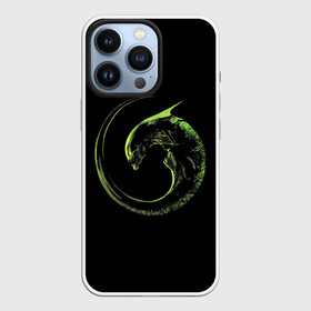 Чехол для iPhone 13 Pro с принтом ЧУЖОЙ | ALIENS в городе Новоалтайск,  |  | Тематика изображения на принте: aliens | avp | black | cinema | predator | кино | фильм хищник | фильмы | хищник | чёрный | чужой