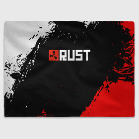 Плед 3D с принтом RUST в городе Новоалтайск, 100% полиэстер | закругленные углы, все края обработаны. Ткань не мнется и не растягивается | dayz | facepunch | rust | state of decay | survival | the forest | this war of mine | выживалка rust | раст