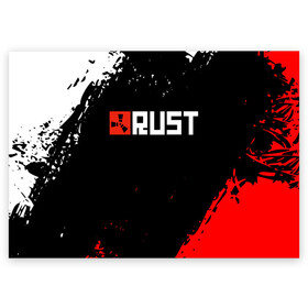 Поздравительная открытка с принтом RUST в городе Новоалтайск, 100% бумага | плотность бумаги 280 г/м2, матовая, на обратной стороне линовка и место для марки
 | dayz | facepunch | rust | state of decay | survival | the forest | this war of mine | выживалка rust | раст