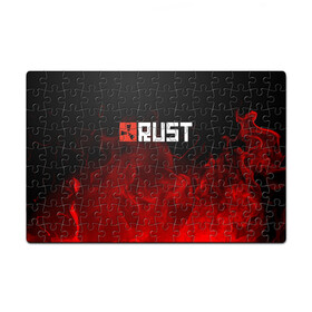 Пазл магнитный 126 элементов с принтом RUST в городе Новоалтайск, полимерный материал с магнитным слоем | 126 деталей, размер изделия —  180*270 мм | dayz | facepunch | rust | state of decay | survival | the forest | this war of mine | выживалка rust | раст