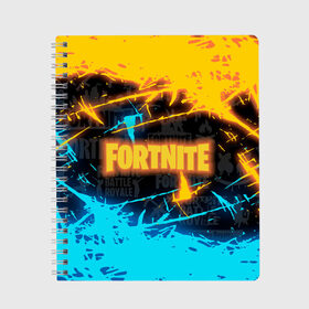 Тетрадь с принтом FORTNITE в городе Новоалтайск, 100% бумага | 48 листов, плотность листов — 60 г/м2, плотность картонной обложки — 250 г/м2. Листы скреплены сбоку удобной пружинной спиралью. Уголки страниц и обложки скругленные. Цвет линий — светло-серый
 | fortnite | fortnite 2 | fortnite x | marshmello | маршмелло | фортнайт | фортнайт 2 | фортнайт глава 2