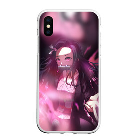 Чехол для iPhone XS Max матовый с принтом NEZUKO DEMON SLAYER KIMETSU NO YAIBA КЛИНОК РАССЕКАЮЩИЙ ДЕМОНОВ в городе Новоалтайск, Силикон | Область печати: задняя сторона чехла, без боковых панелей | Тематика изображения на принте: demon slayer | kimetsu no yaiba | nezuko | shinobu | slayer | tanjiro | zenitsu | гию томиока | зенитцу | иноске хашибира | клинок рассекающий демонов | незуко | танджиро | шинобу кочо