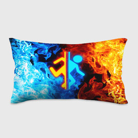 Подушка 3D антистресс с принтом PORTAL в городе Новоалтайск, наволочка — 100% полиэстер, наполнитель — вспененный полистирол | состоит из подушки и наволочки на молнии | aperture laboratories | glados | half life | portal | portal 2 | valve | гладос | портал | портал 2 | халф лайф | челл