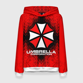 Женская толстовка 3D с принтом Umbrella Corporation в городе Новоалтайск, 100% полиэстер  | двухслойный капюшон со шнурком для регулировки, мягкие манжеты на рукавах и по низу толстовки, спереди карман-кенгуру с мягким внутренним слоем. | game | resident evil 3 | umbrella corporation | амбрелла | амбрелла корпорейшн | военная и фармацевтическая корпорация | игра | игры | умбрелла
