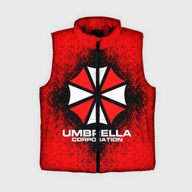 Женский жилет утепленный 3D с принтом Umbrella Corporation в городе Новоалтайск,  |  | game | resident evil 3 | umbrella corporation | амбрелла | амбрелла корпорейшн | военная и фармацевтическая корпорация | игра | игры | умбрелла