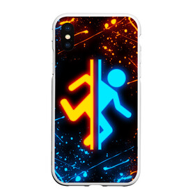 Чехол для iPhone XS Max матовый с принтом PORTAL 2 | ПОРТАЛ 2 в городе Новоалтайск, Силикон | Область печати: задняя сторона чехла, без боковых панелей | aperture laboratories | glados | half life | portal | portal 2 | valve | гладос | портал | портал 2 | халф лайф | челл