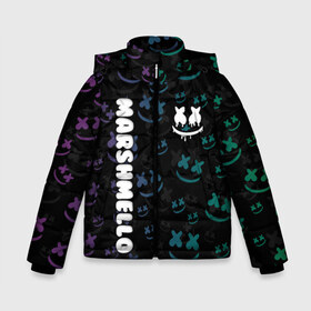 Зимняя куртка для мальчиков 3D с принтом Marshmello в городе Новоалтайск, ткань верха — 100% полиэстер; подклад — 100% полиэстер, утеплитель — 100% полиэстер | длина ниже бедра, удлиненная спинка, воротник стойка и отстегивающийся капюшон. Есть боковые карманы с листочкой на кнопках, утяжки по низу изделия и внутренний карман на молнии. 

Предусмотрены светоотражающий принт на спинке, радужный светоотражающий элемент на пуллере молнии и на резинке для утяжки | marshmello | диджей | клуб | клубная музыка | маршмеллоу | маршмэлло | маршмэллоу | музыка | электронная