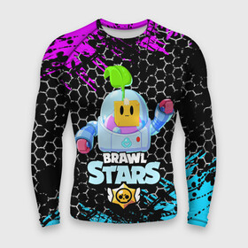 Мужской рашгард 3D с принтом BRAWL STARS SPROUT. в городе Новоалтайск,  |  | 8 bit | brawl stars | brawl stars sprout | crow | leon shark | max | mr.p | sally leon | shark | sprout | tara | werewolf leon | берли | бравл старс | ворон | макс | оборотень | спроут | тара