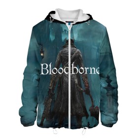 Мужская куртка 3D с принтом Bloodborne. в городе Новоалтайск, ткань верха — 100% полиэстер, подклад — флис | прямой крой, подол и капюшон оформлены резинкой с фиксаторами, два кармана без застежек по бокам, один большой потайной карман на груди. Карман на груди застегивается на липучку | bloodborne | bloodborne 2 | esport | game | playstation | бладборн | игра | киберспорт | киберспортсмен | порождение крови