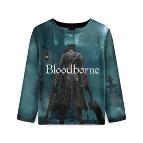 Детский лонгслив 3D с принтом Bloodborne. в городе Новоалтайск, 100% полиэстер | длинные рукава, круглый вырез горловины, полуприлегающий силуэт
 | bloodborne | bloodborne 2 | esport | game | playstation | бладборн | игра | киберспорт | киберспортсмен | порождение крови