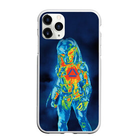 Чехол для iPhone 11 Pro Max матовый с принтом PREDATOR в городе Новоалтайск, Силикон |  | Тематика изображения на принте: aliens | avp | black | cinema | predator | кино | фильм хищник | фильмы | хищник | чёрный | чужой