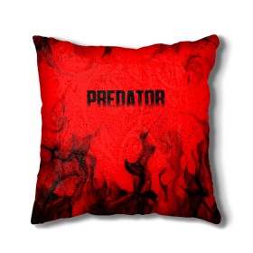 Подушка 3D с принтом PREDATOR в городе Новоалтайск, наволочка – 100% полиэстер, наполнитель – холлофайбер (легкий наполнитель, не вызывает аллергию). | состоит из подушки и наволочки. Наволочка на молнии, легко снимается для стирки | Тематика изображения на принте: aliens | avp | black | cinema | predator | кино | фильм хищник | фильмы | хищник | чёрный | чужой