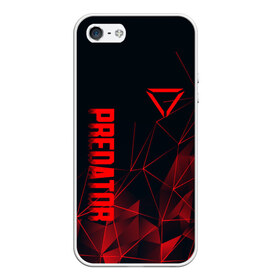 Чехол для iPhone 5/5S матовый с принтом PREDATOR в городе Новоалтайск, Силикон | Область печати: задняя сторона чехла, без боковых панелей | Тематика изображения на принте: aliens | avp | black | cinema | predator | кино | фильм хищник | фильмы | хищник | чёрный | чужой