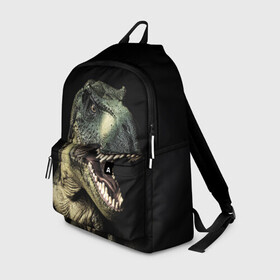 Рюкзак 3D с принтом Динозавр T-Rex в городе Новоалтайск, 100% полиэстер | лямки с регулируемой длиной, сверху петелька, чтобы рюкзак можно было повесить на вешалку. Основное отделение закрывается на молнию, как и внешний карман. Внутри два дополнительных кармана, один из которых закрывается на молнию. По бокам два дополнительных кармашка | dino | dinosauria | t rex | ti rex | дино | динозавр | парк юрского | т рекс | ти рекс | чудовище | юрский период | ящер | ящерица