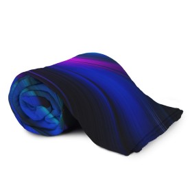 Плед 3D с принтом НЕОНОВЫЕ ВОЛНЫ в городе Новоалтайск, 100% полиэстер | закругленные углы, все края обработаны. Ткань не мнется и не растягивается | abstraction | geometry | hexagon | neon | paints | stripes | texture | triangle | абстракция | брызги | геометрия | краски | неон | неоновый | соты | текстура