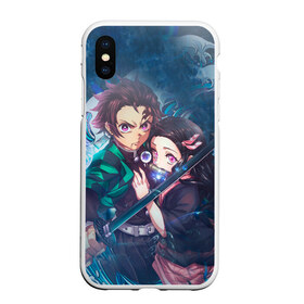 Чехол для iPhone XS Max матовый с принтом KIMETSU NO YAIBA в городе Новоалтайск, Силикон | Область печати: задняя сторона чехла, без боковых панелей | Тематика изображения на принте: demon slayer | kimetsu no yaiba | nezuko | shinobu | slayer | tanjiro | zenitsu | гию томиока | зенитцу | иноске хашибира | клинок рассекающий демонов | незуко | танджиро | шинобу кочо