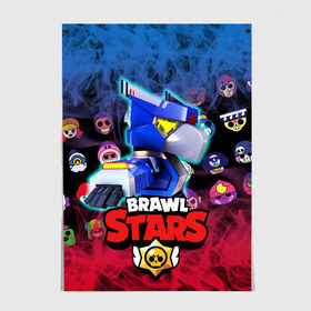 Постер с принтом CROW | BRAWL STARS в городе Новоалтайск, 100% бумага
 | бумага, плотность 150 мг. Матовая, но за счет высокого коэффициента гладкости имеет небольшой блеск и дает на свету блики, но в отличии от глянцевой бумаги не покрыта лаком | brawl | crow | leon | lion | sally | shark | spike | sprout | stars | бравл | весёлая | ворона | детская | для школы | игра | кактус | космос | красочная | кроу | леон | лион | мультик | ребёнку | робот | светлая | спайк | старз | старс | 