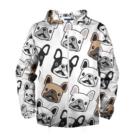 Мужская ветровка 3D с принтом БОСТОН ТЕРЬЕР | BOSTON TERRIER в городе Новоалтайск, 100% полиэстер | подол и капюшон оформлены резинкой с фиксаторами, два кармана без застежек по бокам, один потайной карман на груди | Тематика изображения на принте: dog | бостон терьер | друг человека | другу | кинолог | лабрадор | мохнатый | пес | пёсель | пёсик | подарок | подруге | собака | собакен | собаки | собачка | собачнику