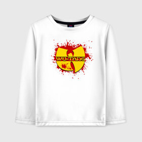 Детский лонгслив хлопок с принтом Wu-Tang Clan в городе Новоалтайск, 100% хлопок | круглый вырез горловины, полуприлегающий силуэт, длина до линии бедер | cappadonna | clan | ghostface killah | gza | inspectah deck | masta killa | method man | raekwon | rap | rza | u god | wu tang | wu tang clan | рэп