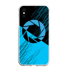 Чехол для iPhone XS Max матовый с принтом Portal в городе Новоалтайск, Силикон | Область печати: задняя сторона чехла, без боковых панелей | 3d | aperture science | black mesa xen | half life | portal | portal 2 | valve | игра | портал