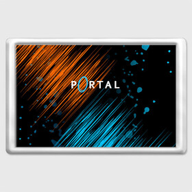 Магнит 45*70 с принтом Portal в городе Новоалтайск, Пластик | Размер: 78*52 мм; Размер печати: 70*45 | Тематика изображения на принте: 3d | aperture science | black mesa xen | half life | portal | portal 2 | valve | игра | портал