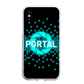 Чехол для iPhone XS Max матовый с принтом Portal в городе Новоалтайск, Силикон | Область печати: задняя сторона чехла, без боковых панелей | 3d | aperture science | black mesa xen | half life | portal | portal 2 | valve | игра | портал