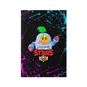 Обложка для паспорта матовая кожа с принтом BRAWL STARS SPROUT в городе Новоалтайск, натуральная матовая кожа | размер 19,3 х 13,7 см; прозрачные пластиковые крепления | Тематика изображения на принте: 8 bit | 8 бит | bibi | brawl stars | crow | el brown | leon | leon shark | max | mr.p | phoenix | sally leon | shark | sprout | stars | virus | werewolf | акула | биби | вирус | ворон | леон | оборотень | пингвин