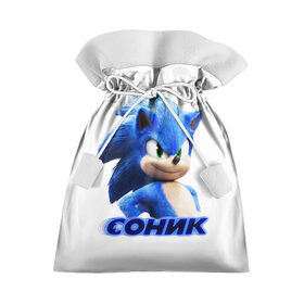 Подарочный 3D мешок с принтом SONIC в городе Новоалтайск, 100% полиэстер | Размер: 29*39 см | Тематика изображения на принте: hedgehog | metal sonic | silver | silver the hedgehog | sonic | sonic boom | sonic the hedgehog | еж | ёж сонник | ежик | игры | кино | соник | соник в кино | фильм
