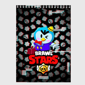 Скетчбук с принтом BRAWL STARS MR P GLITCH в городе Новоалтайск, 100% бумага
 | 48 листов, плотность листов — 100 г/м2, плотность картонной обложки — 250 г/м2. Листы скреплены сверху удобной пружинной спиралью | 8 bit | brawl stars | crow | crow phoenix. | leon | leon shark | бравл старс | браво старс | ворон | игра бравл | леон | леон шарк | оборотень