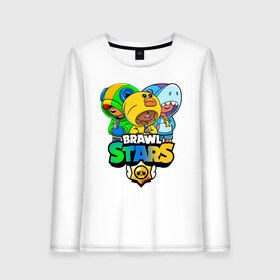Женский лонгслив хлопок с принтом Brawl Stars Leon Trio в городе Новоалтайск, 100% хлопок |  | 3 леона | brawl stars | brawl stars leon | leon | leon green | leon sally | leon shark | бравл старс | леон | леон акула | леон огонь | леон салли | леон старс | леоны