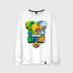 Мужской свитшот хлопок с принтом Brawl Stars Leon Trio в городе Новоалтайск, 100% хлопок |  | 3 леона | brawl stars | brawl stars leon | leon | leon green | leon sally | leon shark | бравл старс | леон | леон акула | леон огонь | леон салли | леон старс | леоны